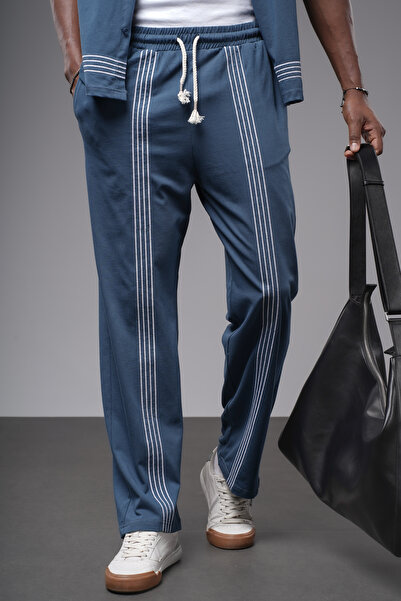 Butik Смугастий оверсайз комплект з сорочки та брюк