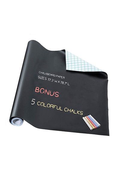 dalimag Sticker Writing Board, Easy to Stick, Waterproof, Quick Cleaning, 200x45cm, YQLAFT, Black