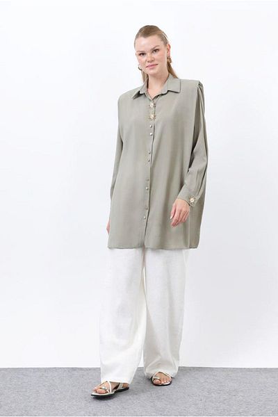 Moda Rosa 25Y7032 - Khaki - Sun Cotton Shirt