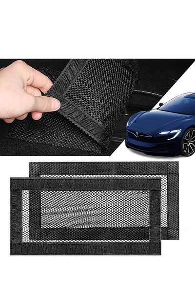 RevuBaby Rear Seat Vent Cover for Tesla Model 3 & Model Y Pack Grille Guard with Mesh and Velcro2