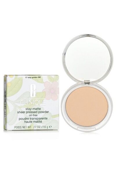 Clinique Stay-Matte Sheer Pressed Powder #17 Stay Golden 7g