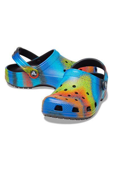 Crocs Saboti Classic Spray Dye Clog Kids - Black/Multi