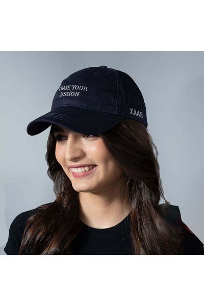 ZAAS Fashion Navy Blue Cotton Twill Baseball Cap ‚Äì Stylish & Comfortable Unisex Hat