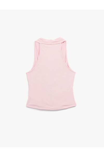 Koton Double Breasted Collar Sleeveless Blouse with Drape Detail