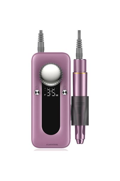 CLAUSTEEL Pro Nail File, 4000mAh, 0–35000 RPM, Rechargeable, Drill & Polish Tool Set Included