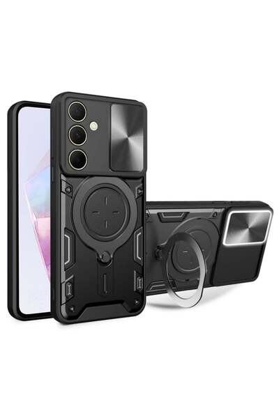 SKYDDAR INNOVATION Husă pentru Samsung Galaxy A35 5G, CamGuard Pro, inel magn...