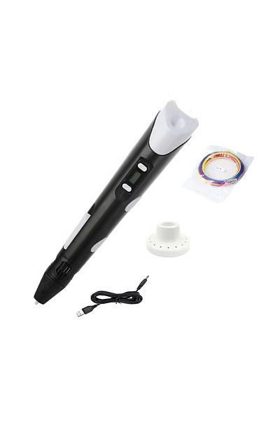 EZGETOP 3D Smart Printing Pen EZGETOP with PLA Filament, Support, and Adaptor, Black