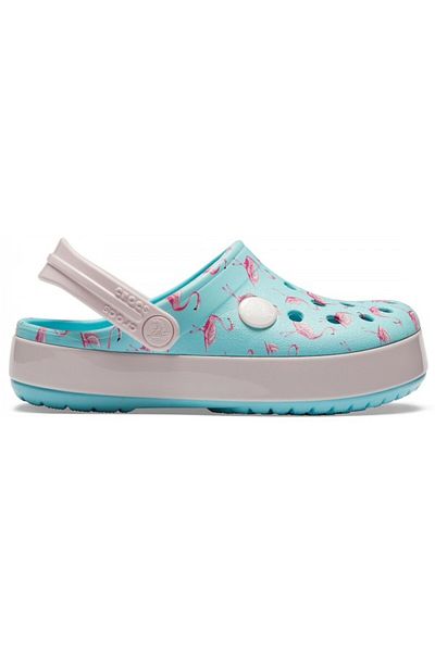Crocs Saboti Crocs Crocband Multi-Graphic Clog 29-30 EU - C12 US Albastru deschis - Ice Blue