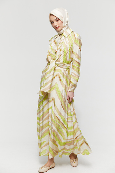 Setrms Kuşaklı Gömlek Elbise