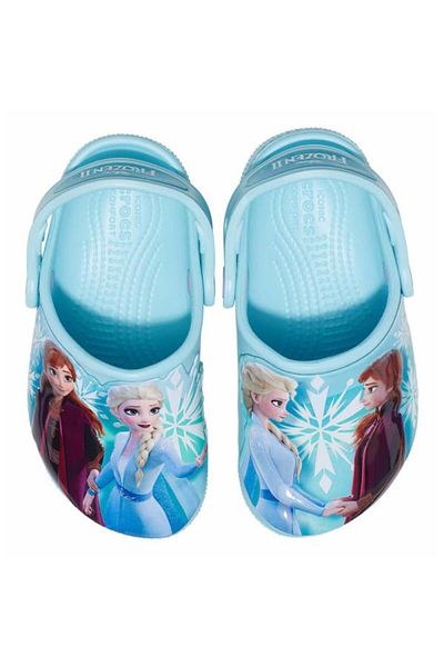 Crocs Saboti Crocs Fun Lab Toddler Disney Frozen 2 Clog 20-21 EU - C5 US Albastru deschis - Ice Blue