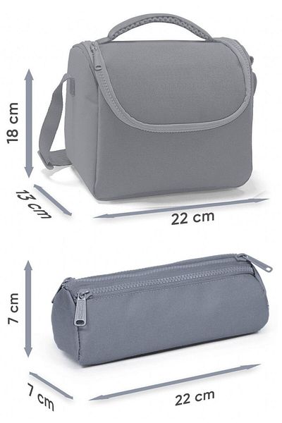Coral High Băiat Copil Albastru Bleumarin Camuflaj Termo Lunchbox și Geantă pentru creion cu trei compartimente Se