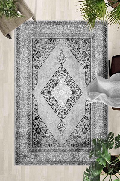 Monnhein Covor lavabil cu bază anti-alunecare – Covor modern cu imprimare dig...