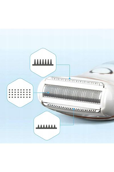 Renew Force Force Wet and Dry Epilator, 3 Cutting Mechanisms in One Head, LCD Display, Lock Function