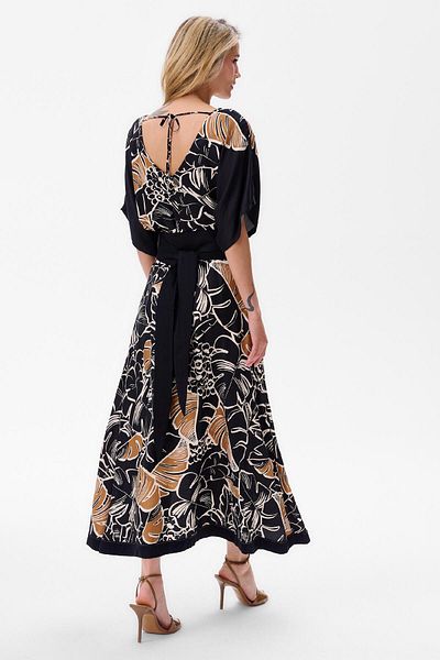 Blue Shadow Fumi Black Dress