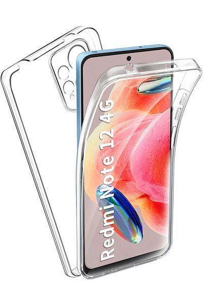ALC MOBILE 360 case compatible with Xiaomi Redmi Note 12 4G - V2 Transparent front and back