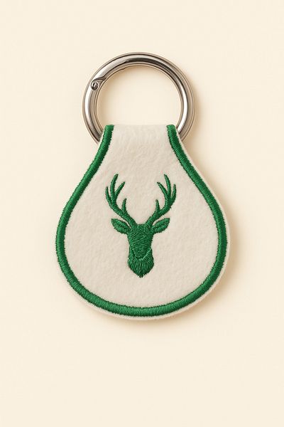 AYDK Deer Embroidered Multi-Purpose Keychain Charm |   Bag Jeans Trousers Shoes AirPods Compatible