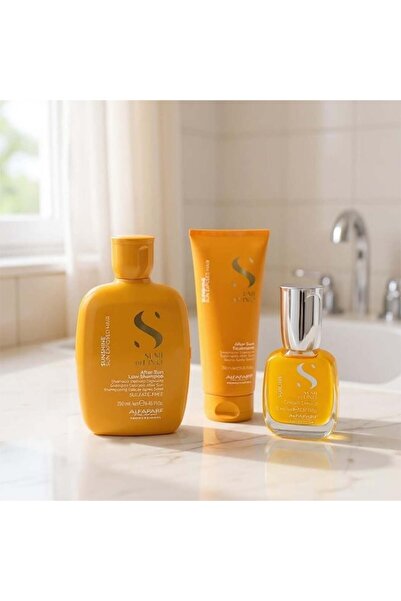 Alfaparf Milano Alfaparf Semi di Lino Set Sunshine – Șampon 250ml + Tratament după soare 200ml + Ulei Cristalli 15ml