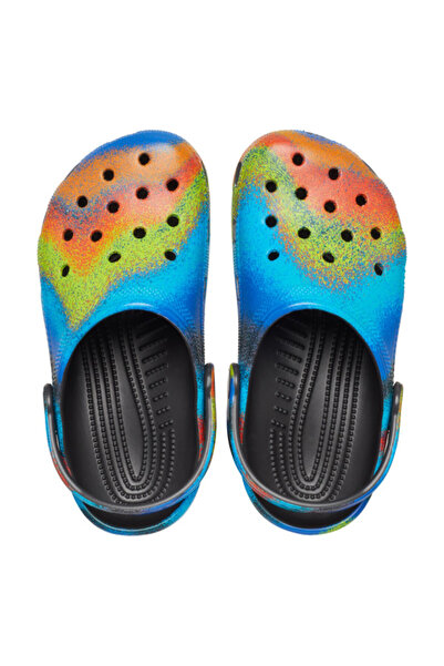 Crocs Saboti Classic Spray Dye Clog Kids - Black/Multi
