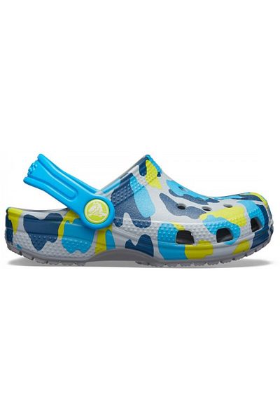 Crocs Saboti Crocs Classic Seasonal Graphic Kids Clog 20-21 EU - C5 US Gri - Light Grey
