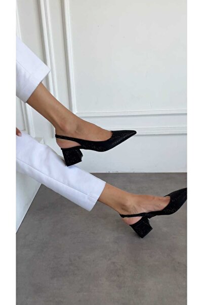 M&B Pantofi de seara satin detaliu piatra femei cu toc marime mare intre 36 s...