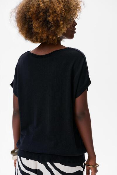 Blue Shadow Tutti Women's Blouse Black