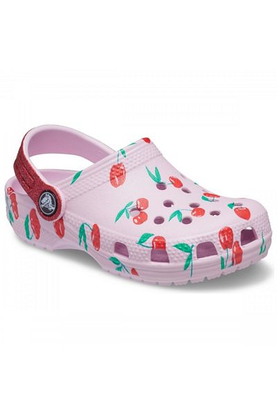 Crocs Saboți Crocs Classic Food Print Clog 33-34 EU - J2 US Roz - Ballerina Pink