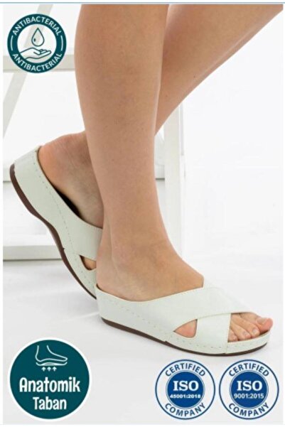 Roy Jones Kadın Ortopedik Konfor Modeli Günlük Terlik Yumuşak Anatomik Tabanl...