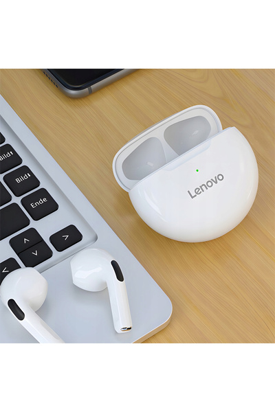 LENOVO Ασύρματα ακουστικά μέσα στο αυτί, Lenovo, Bluetooth 5.0, Ακύρωση θορύβου, Έλεγχος αφής, Εργονομική εφαρμογή