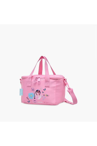 Celebrity Icons Taylor Swift Print Lunch Bag with Adjustable Strap and Zip Closure