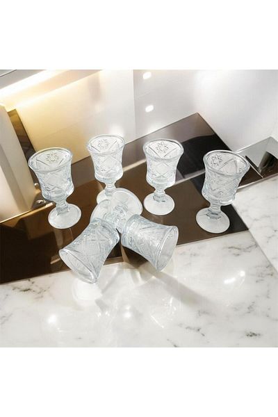 partridge store Glass Coffee Side Glass Set of 6