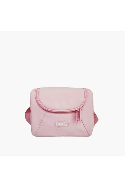 Roco Solid Lunch Bag with Adjustable Strap and Zip Closure