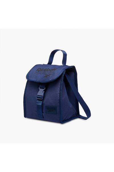 Reebok Melbourne Logo Print Lunch Bag with Buckle Closure