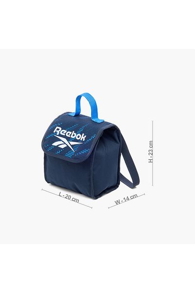 Reebok Logo Print Lunch Bag with Grab Handle