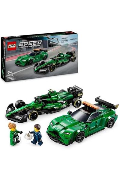 LEGO Speed Champions Aston Martin Safety Car & AMR23 Toys, 2 Model Vehicles Playset, Building Set fo