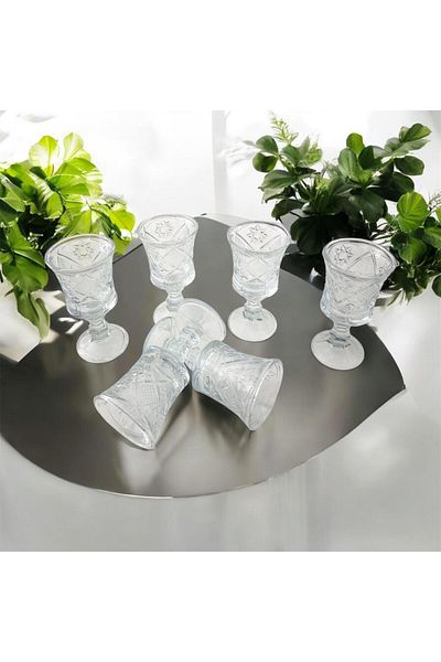 partridge store Glass Coffee Side Glass Set of 6