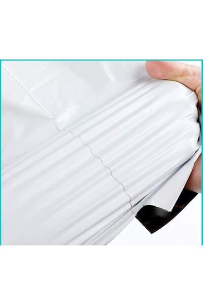 Generic REDDOTGIFT® 100pcs Plastic Envelope Bag Self-seal Adhesive Courier Storage Bags (White, Inside Blac