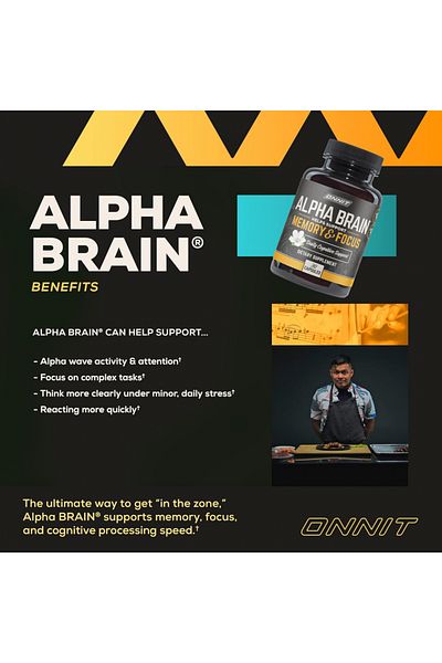 Onnit Alpha Nootropic Brain Booster Supplement - 30ct