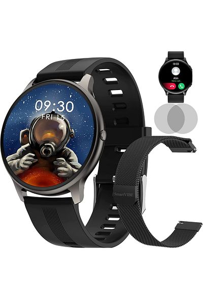 Smart SmartVIBE™ WiX 2‑în‑1 SmartWatch & Brăţară Fitness Bluetooth Apel, SpO₂, HR, FULL Touch, 10‑zile