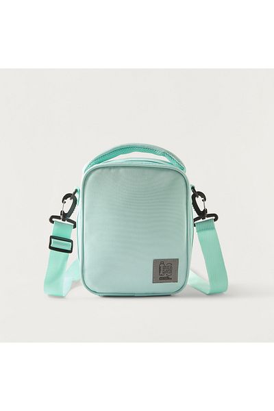 MUST Solid Lunch Bag with Adjustable Strap and Zip Closure