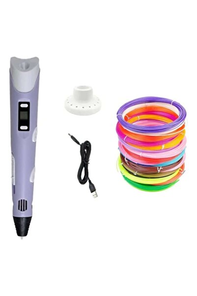 OEM Stilou de imprimare 3D, filamente PLU 100m, violet, 16 cm
