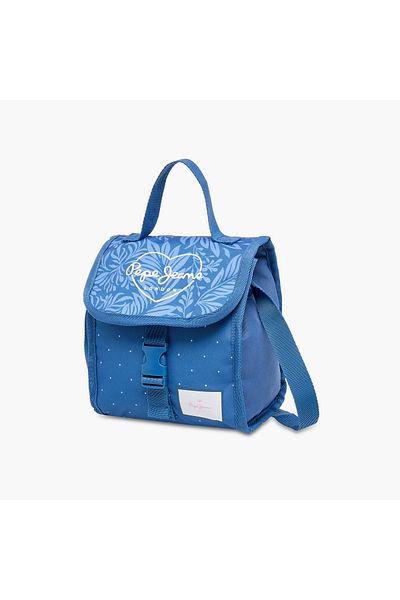 Pepe Jeans Coralie Printed Lunch Bag with Buckle Closure