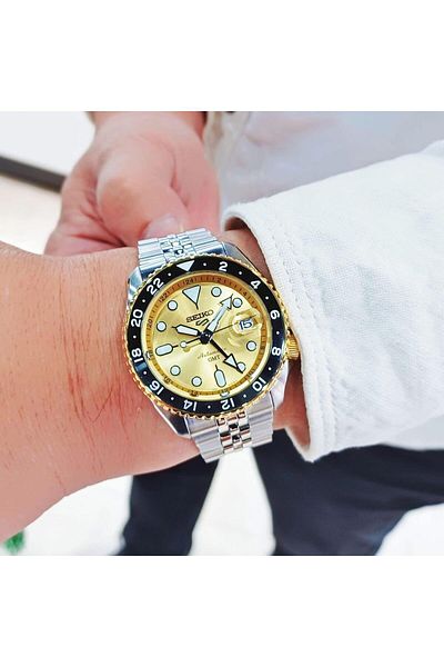 Seiko 5 Sports Automatic Gmt Ssk044K Men Wrist Watch Ssk044K1
