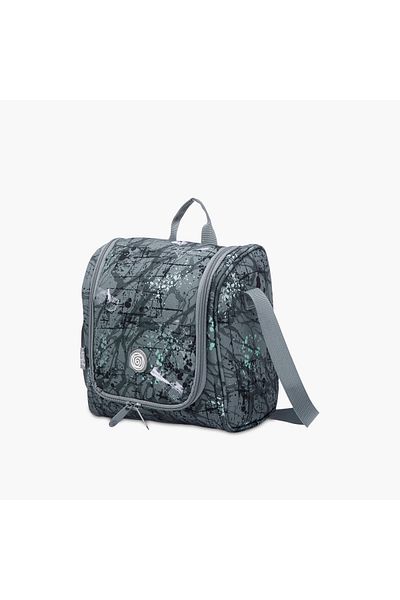 Kaos Printed Lunch Bag with Zip Closure and Strap