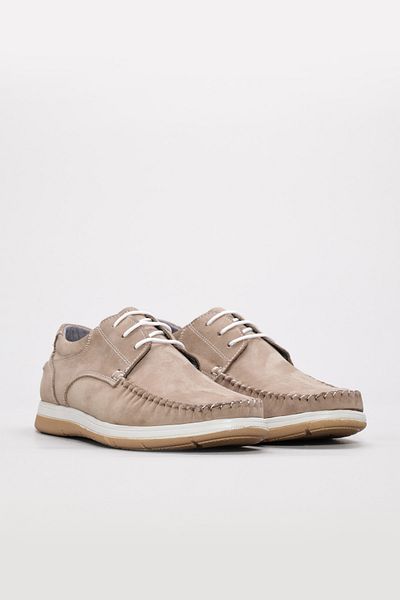 Ayakkabıhane Inside and Outside Genuine Nubuck Leather Sand Men's Casual Daily Shoes Ah082291312377