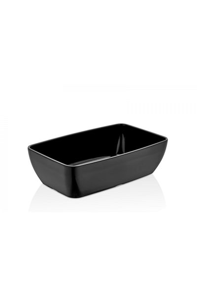 Raki Universal melamine tray GN 1/4 265x162x75mm, RAKI, rectangular, black
