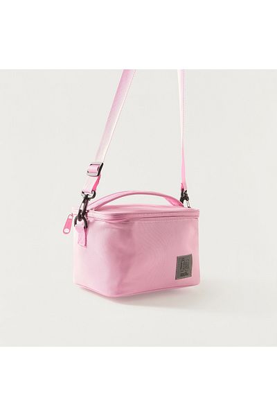 MUST Solid Lunch Bag with Adjustable Strap and Zip Closure