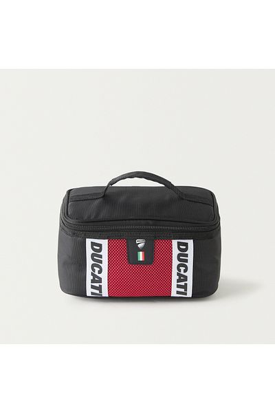 Ducati Logo Detail Lunch Bag with Zip Closure and Grab Handle