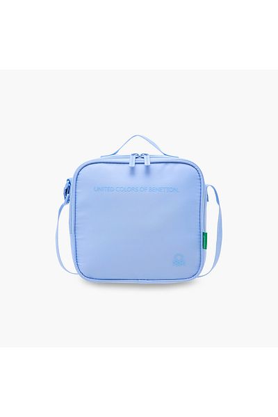 United Colors of Benetton UCB Solid Lunch Bag with Adjustable Strap and Zip Closure