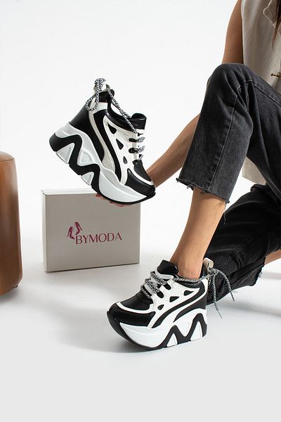 Bymoda Noul sezon pantofi sport cu toc ascuns