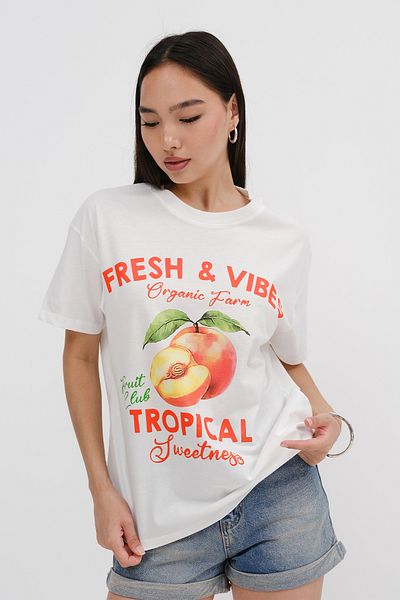 Addax Crew Neck Printed T-Shirt P10484